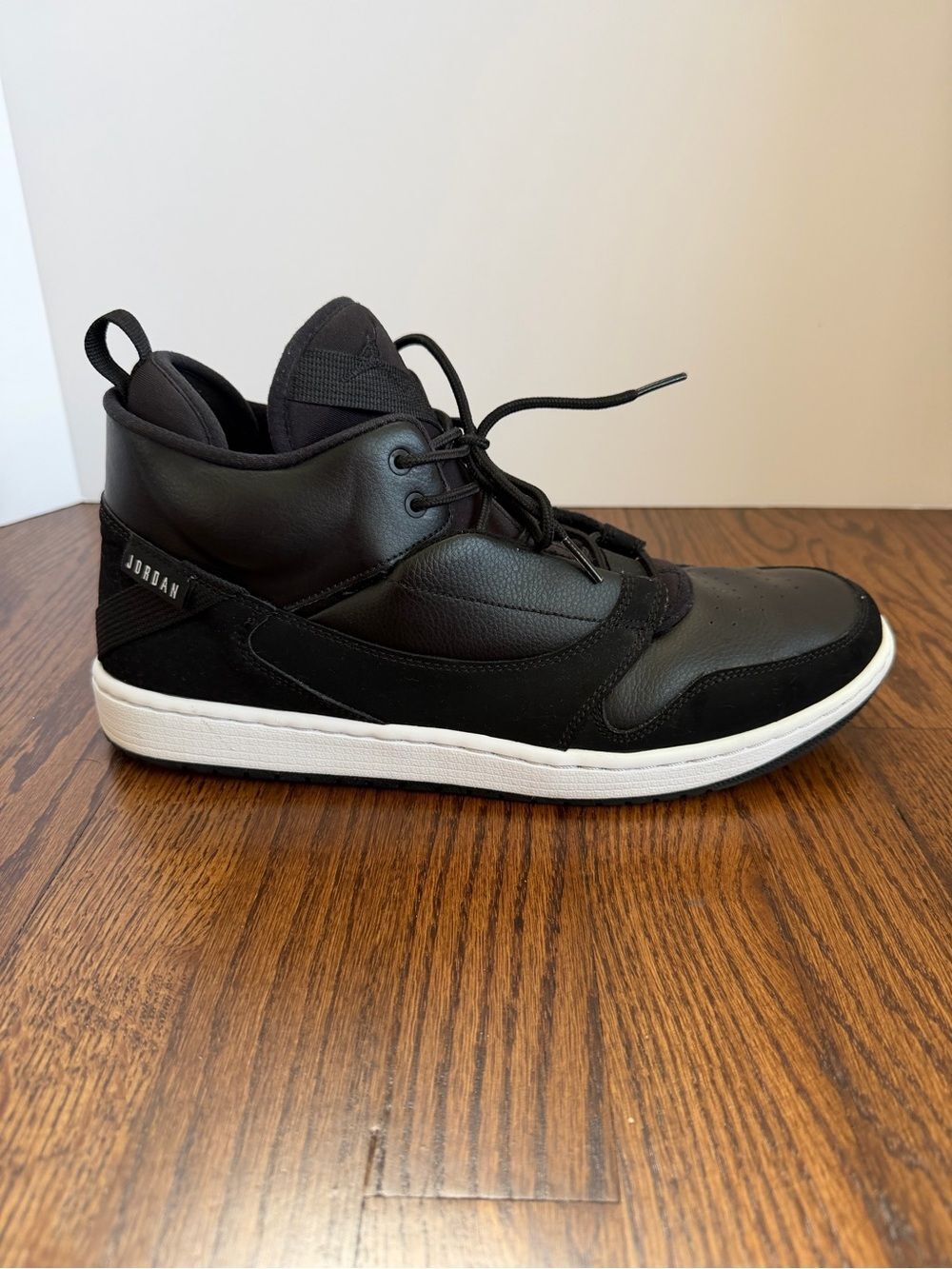 Nike Air Jordan Fadeaway Mid Black White Men's Size 13 Basketball Sneakers